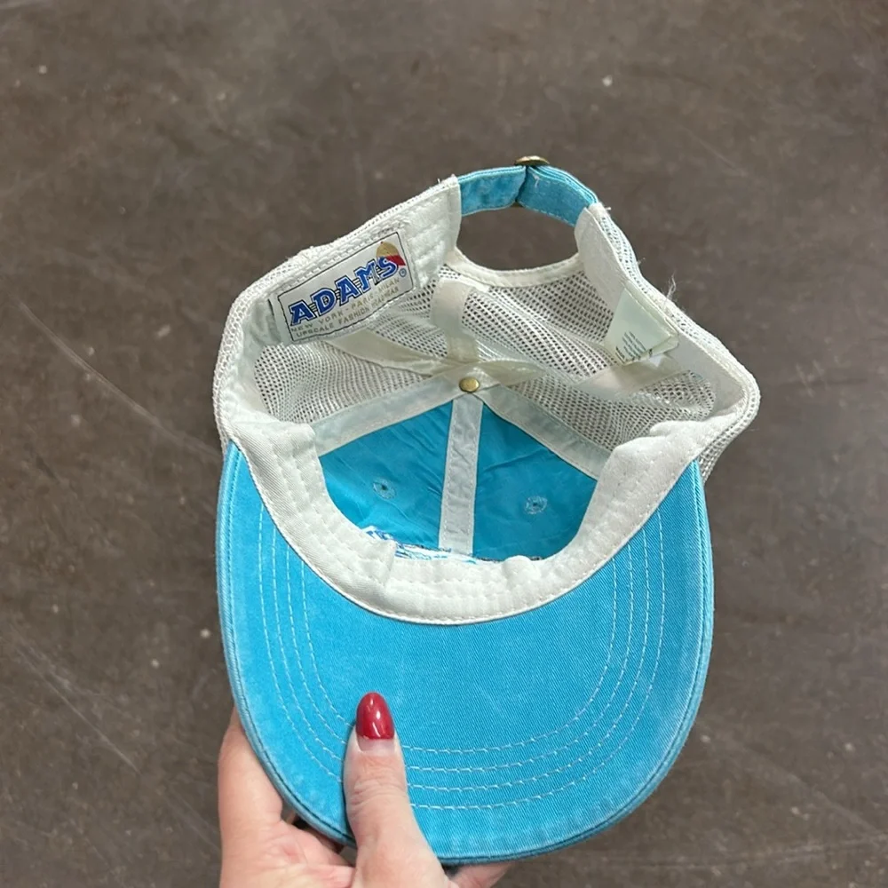 BLUE CRAB HAT MESH BASEBALL MARYLAND WATER COASTAL BEACH EMBROIDERED Adjusable